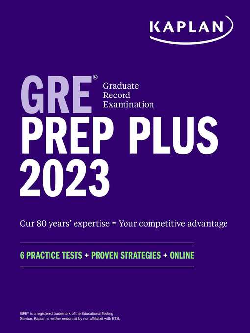 Title details for GRE Prep Plus 2023, Includes 6 Practice Tests, Online Study Guide, Proven Strategies to Pass the Exam by Kaplan Test Prep - Available